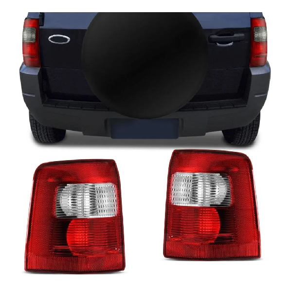 Lanterna Traseira Ecosport 03 04 05 06 07 Bicolor