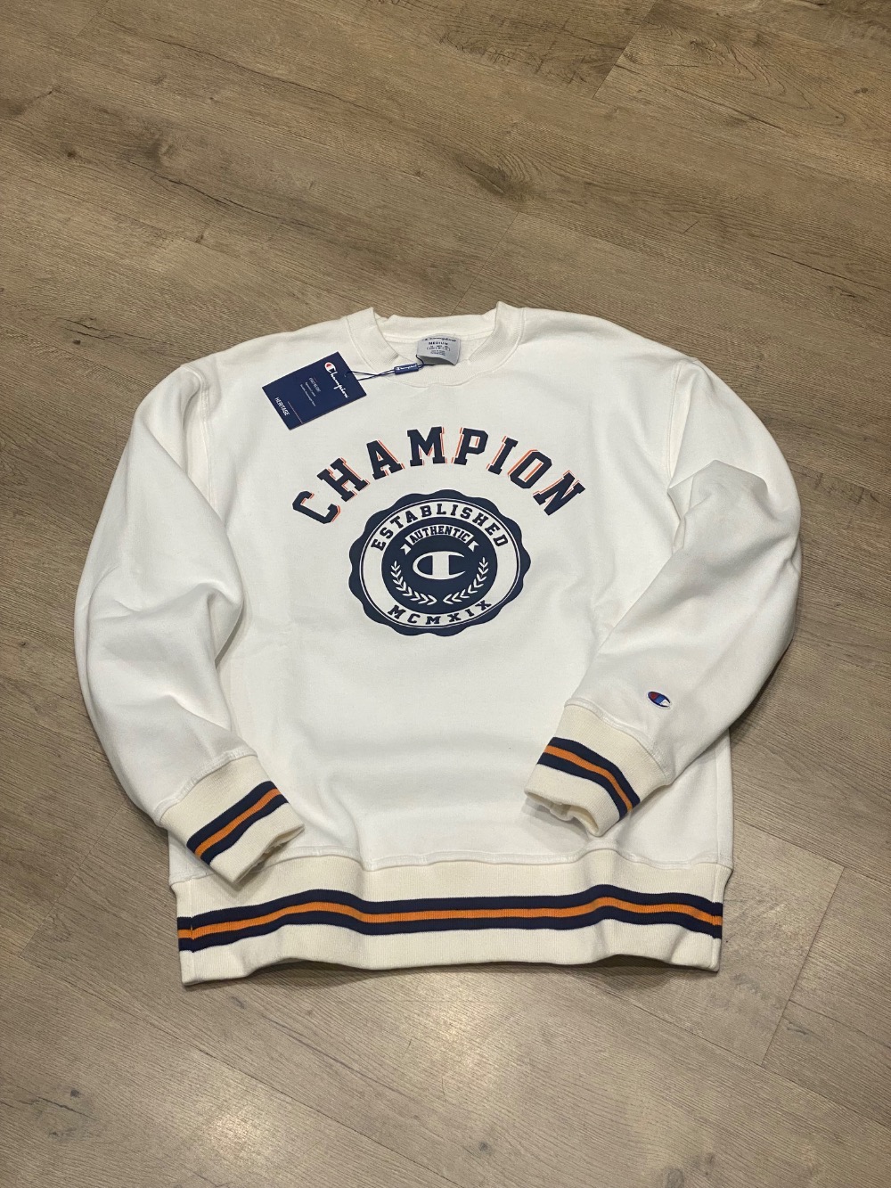 Moletom Champion College White — M / G, Novo