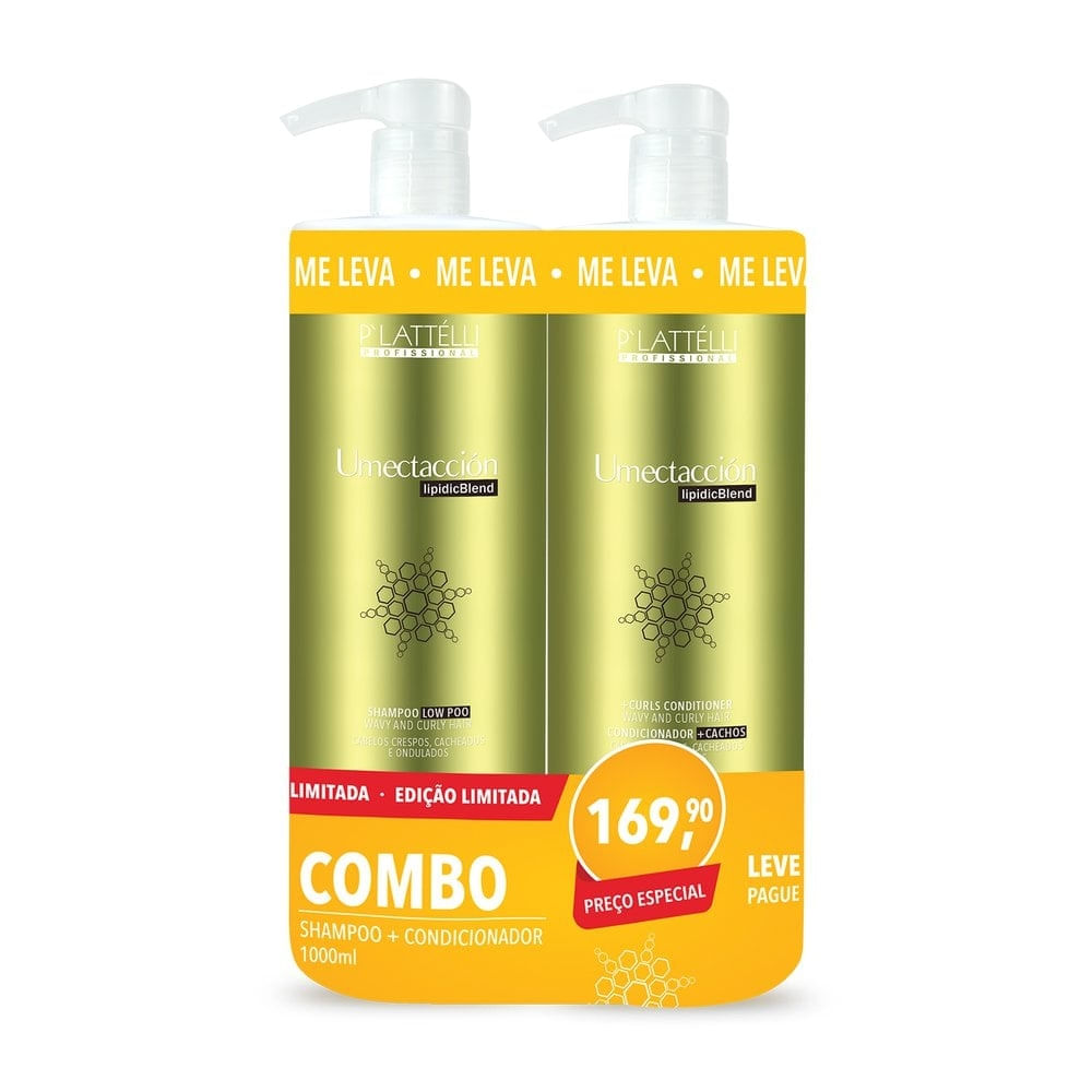 Kit Plattélli Umectaccion Shampoo + Condicionador 1L