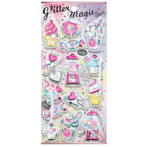 Adesivo Sticker com Glitter, Candy, SL-YL5, Glitter Magic - PT 1 UN