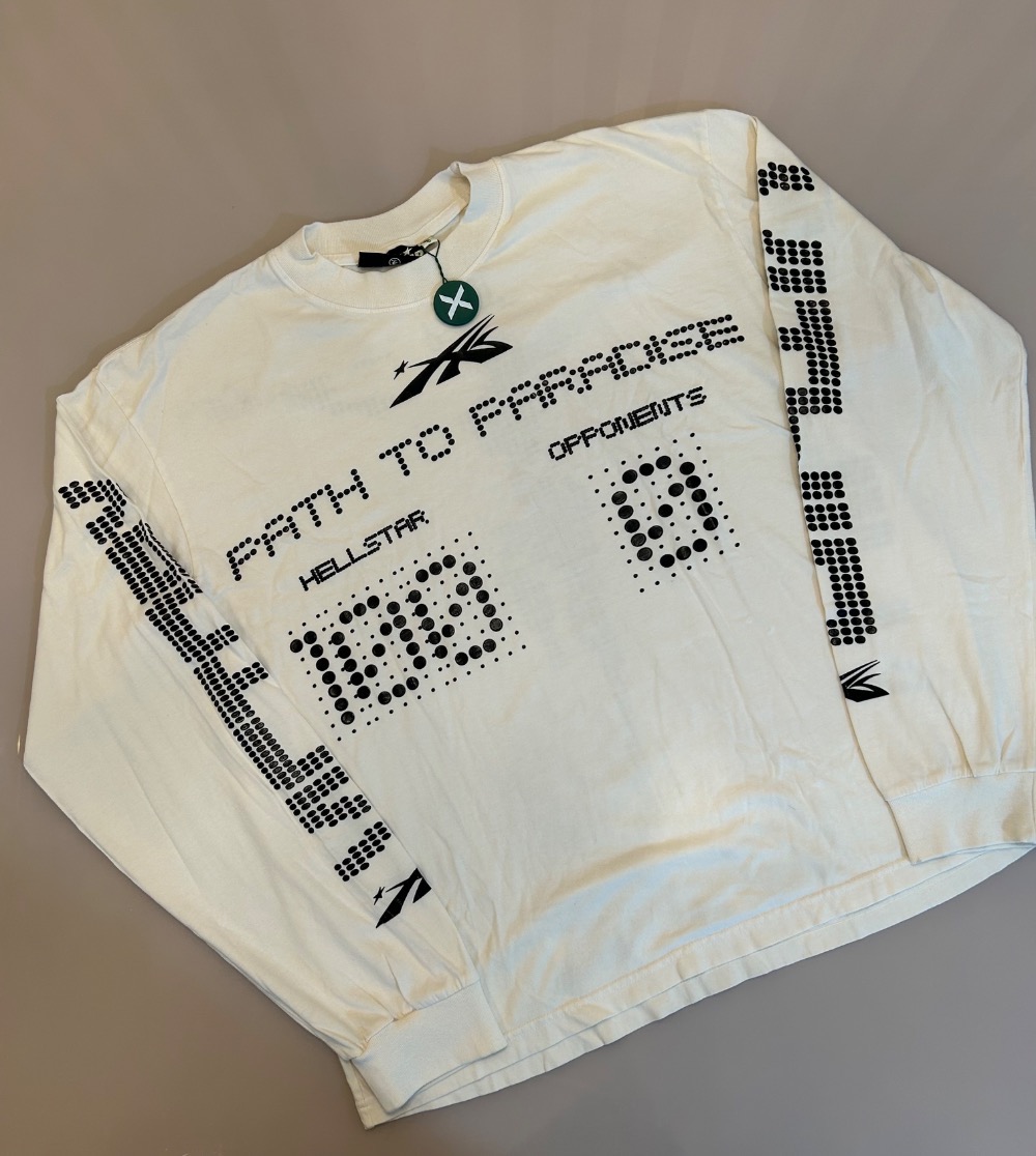 Camiseta Hellstar Scoreboard Long-Sleeve White — G, Novo