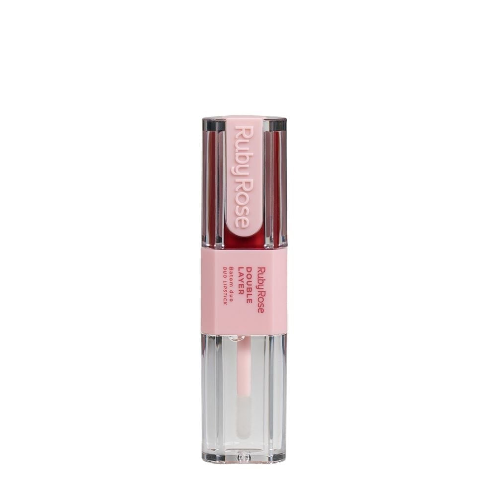 Batom Líquido Duo HBL6102-DL70 Ruby Rose Double Layer