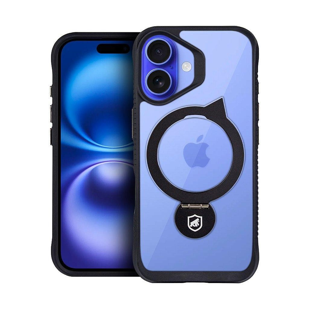 Capa Case Capinha Gshield Tática Para iPhone 16 - Raptor Magsafe, Kickstand e Bordas Elevadas