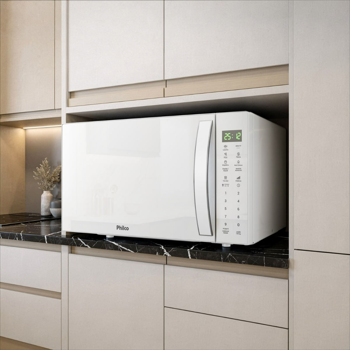Foto 5 de Micro-ondas Philco 28l Pmo31b Limpa Fácil Branco BRANCO / 110