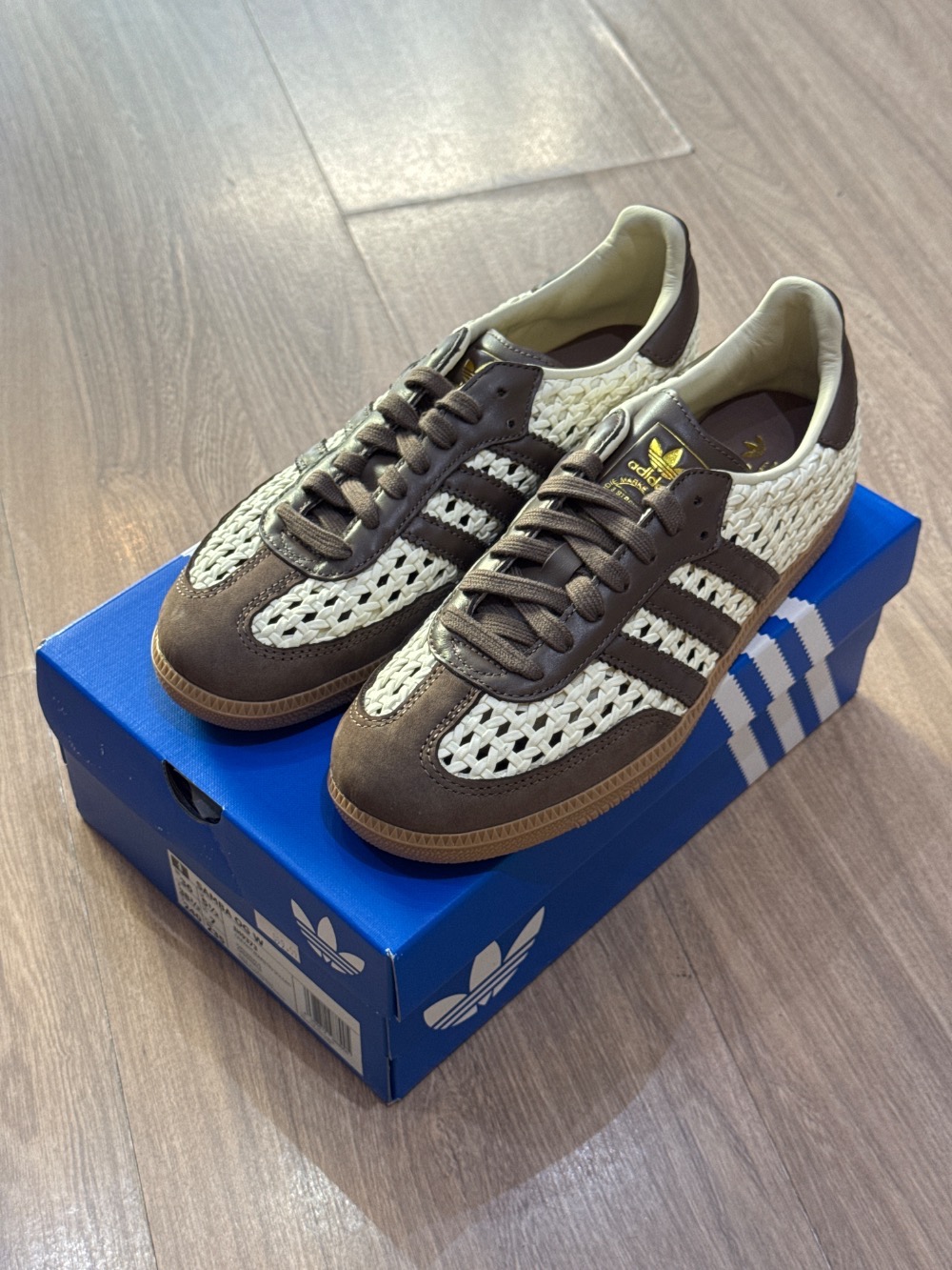 adidas Samba OG Basketweave Cream White Earth Strata — 36, Novo