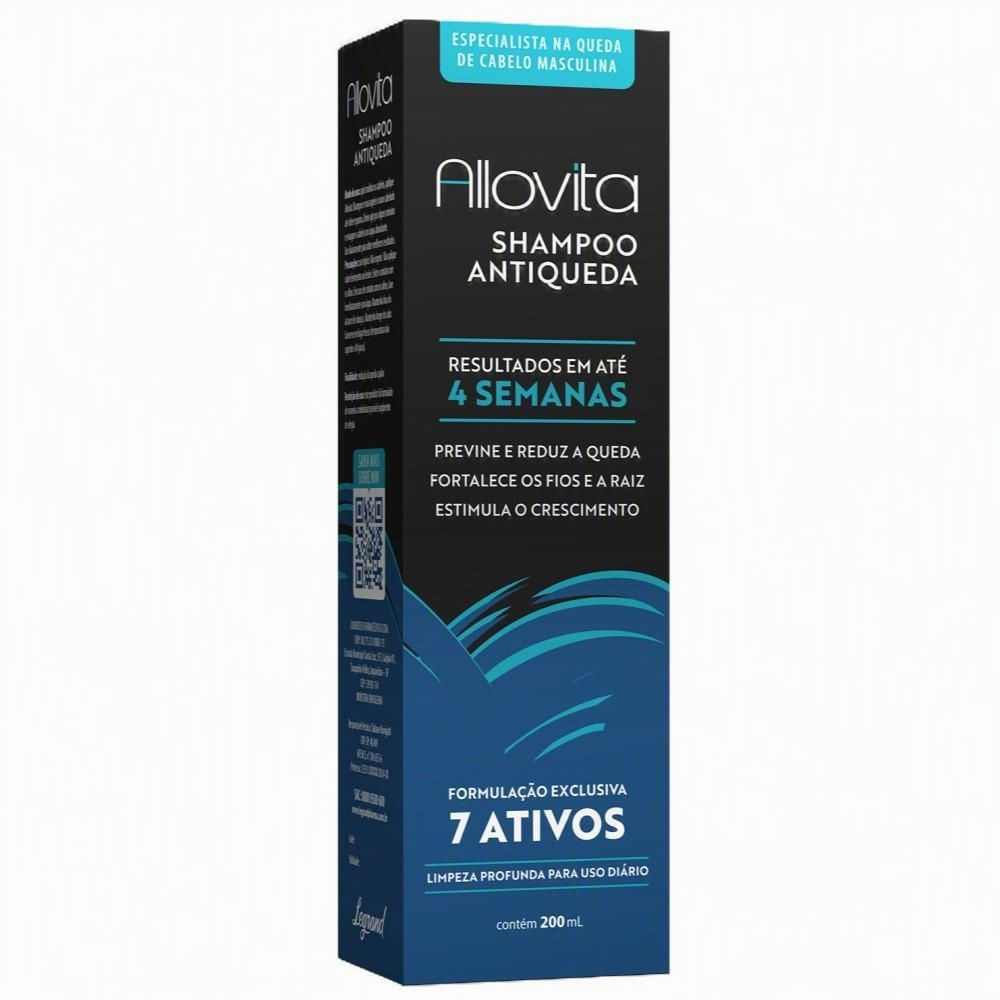 Shampoo Antiqueda Allovita 7 Ativos 200ml