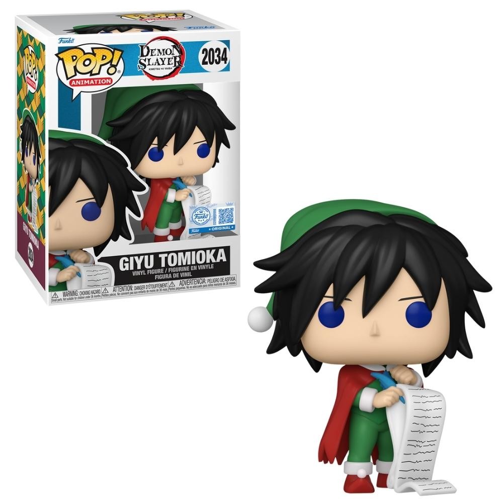 Boneco Funko Pop! Demon Slayer Giyu Tomioka (Roupa Natalina)
