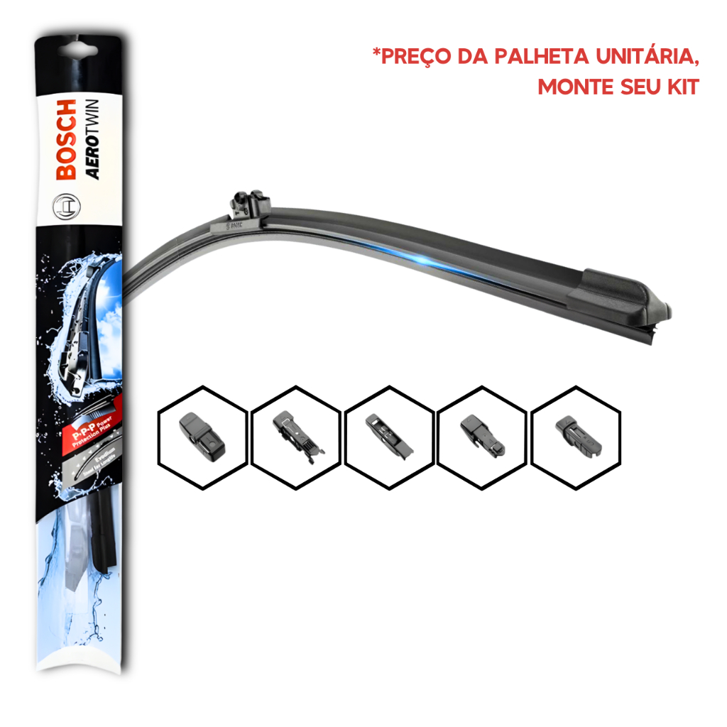 Palhetas Limpador Parabrisa Aerotwin Original Bosch Encaixe Click