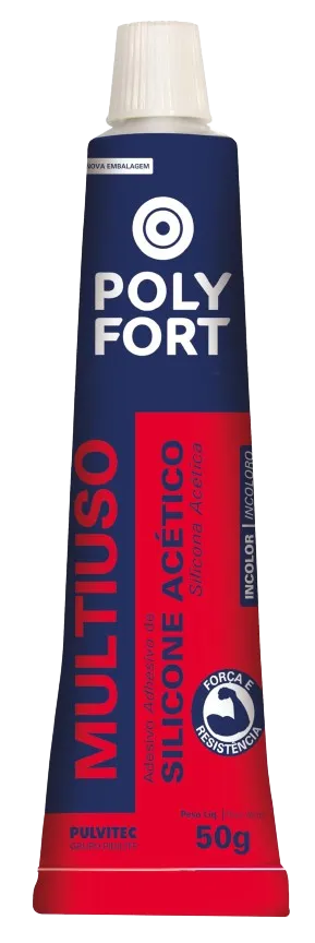 SILICONE ACÉTICO USO GERAL 50G INCOLOR PULVITEC