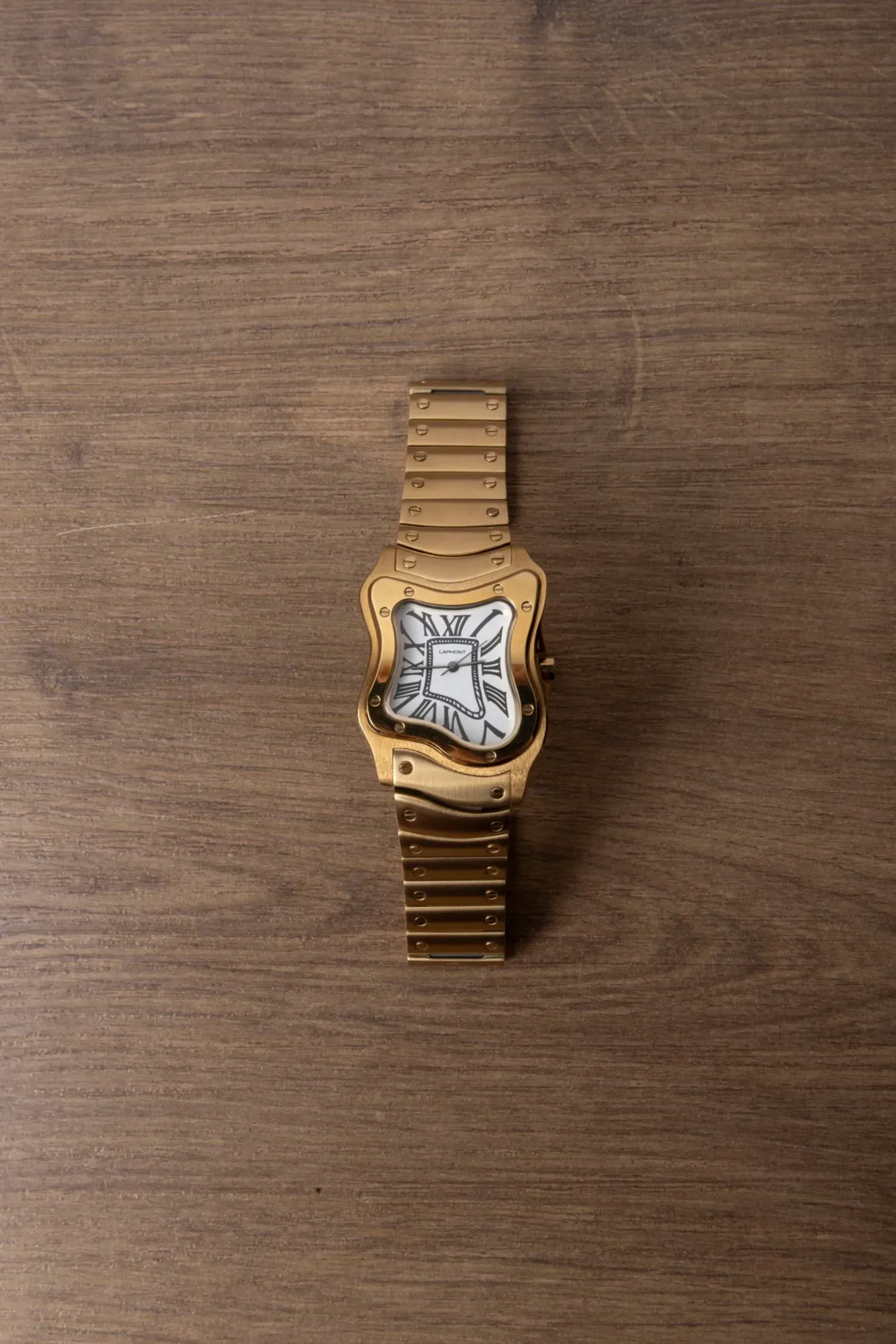 Relógio Laphont Laurent Small Gold Dial White — Único, Novo
