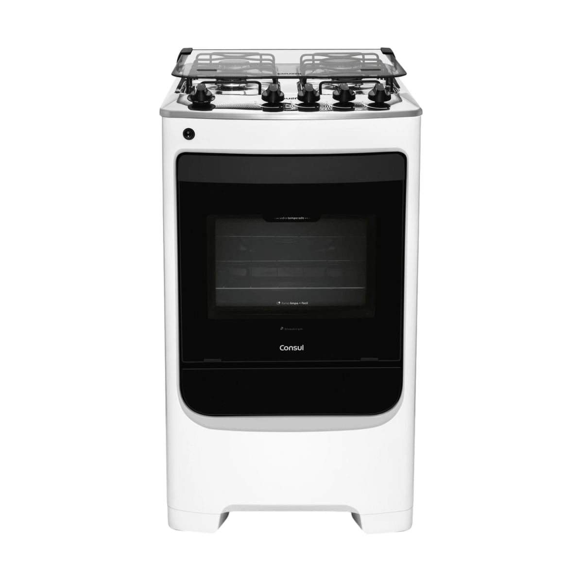 Fogão Consul 4 Bocas Branco com Acendimento Automático - CFO4NAB Bivolt
