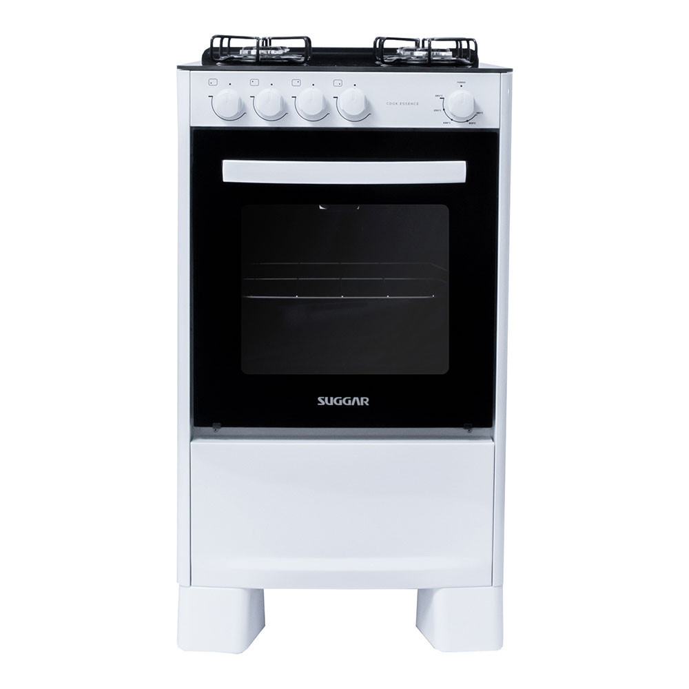 Fogão Suggar de Piso Cook Essence 4 Bocas com Mesa de Vidro