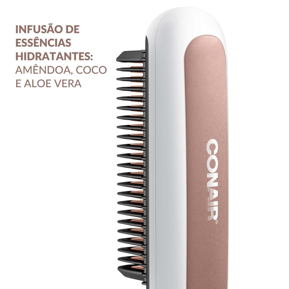 Foto 5 de Escova Alisadora Infusion Conair Branco / Bivolt
