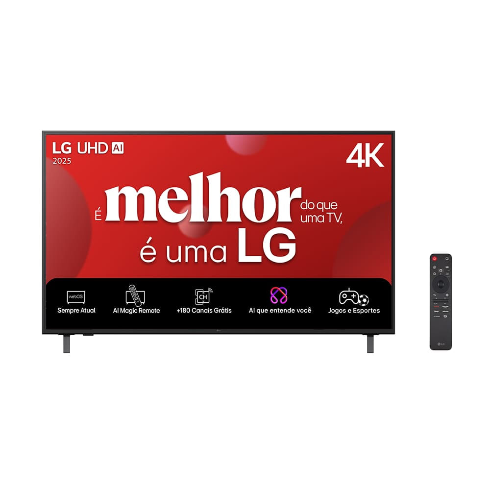 Smart TV 65” 4K LG UHD 65UA8550PSA Processor a7 Gen8 AI webOS 25