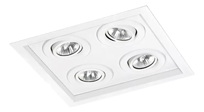 SPOT EMBUTIDO AR111 QUAD RECUADO BR MOON