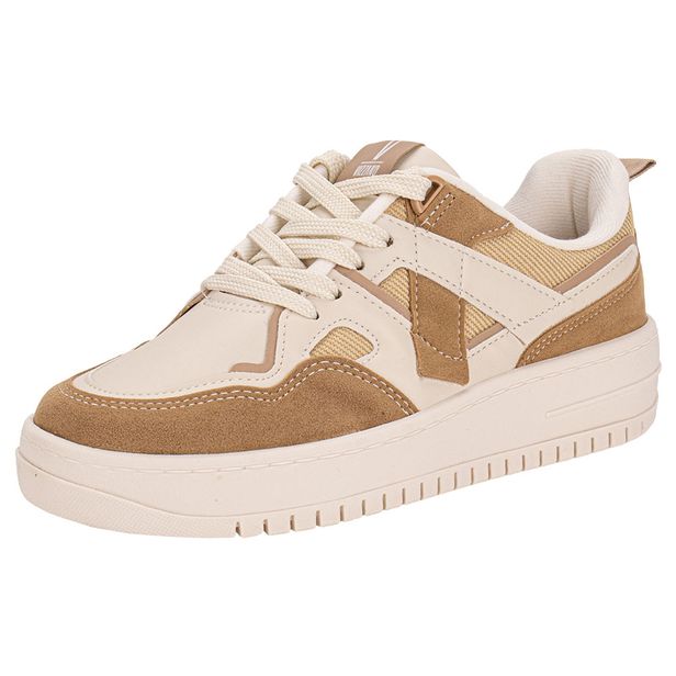 Tênis Feminino Casual Vizzano 1389125 CAFÉ/BEGE 34