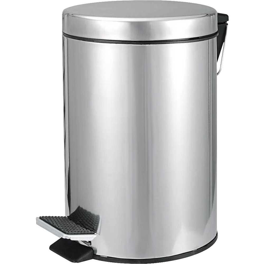 Lixeira Redonda 3l Inox Vonder