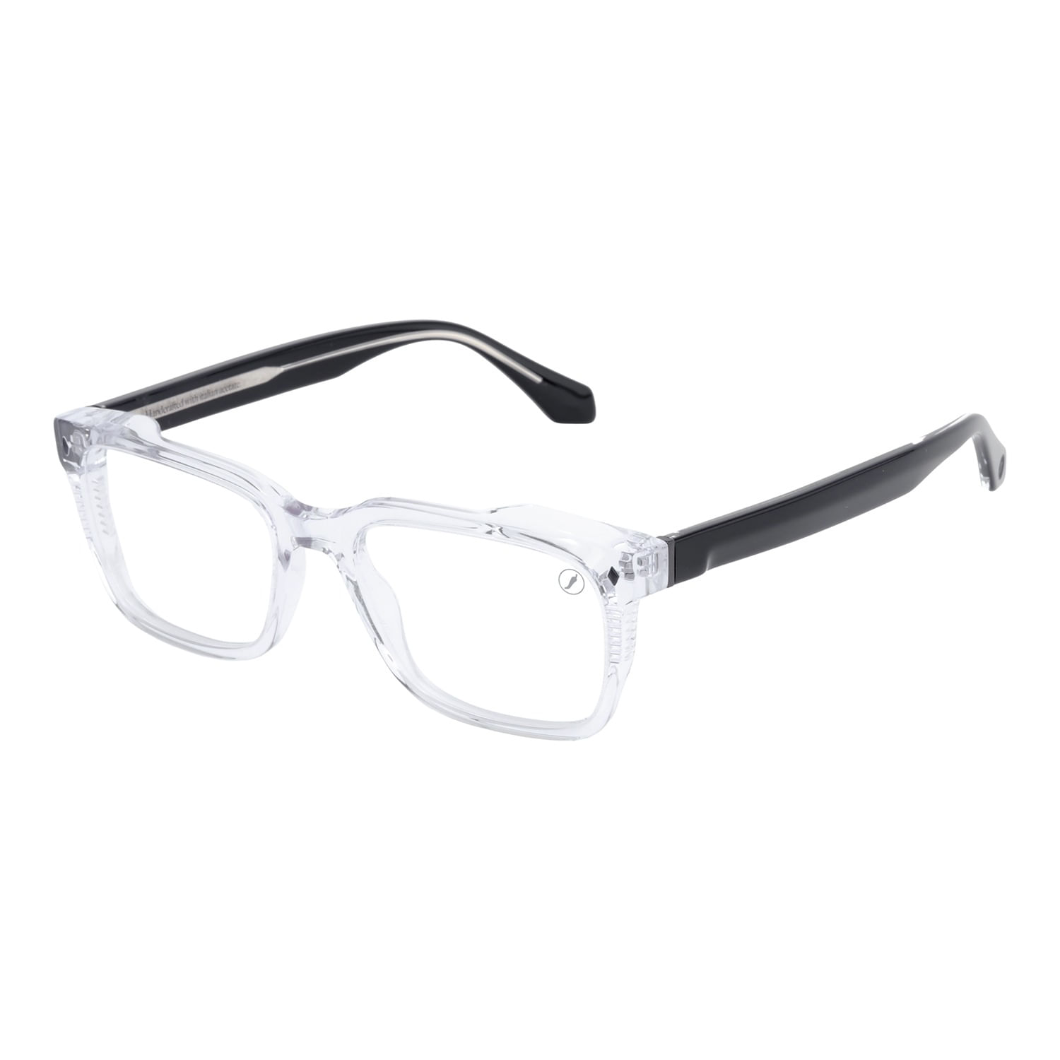 Armação Para Óculos de Grau Masculino Premium Edition Quadrado Transparente LV.AC.1105.3601 M