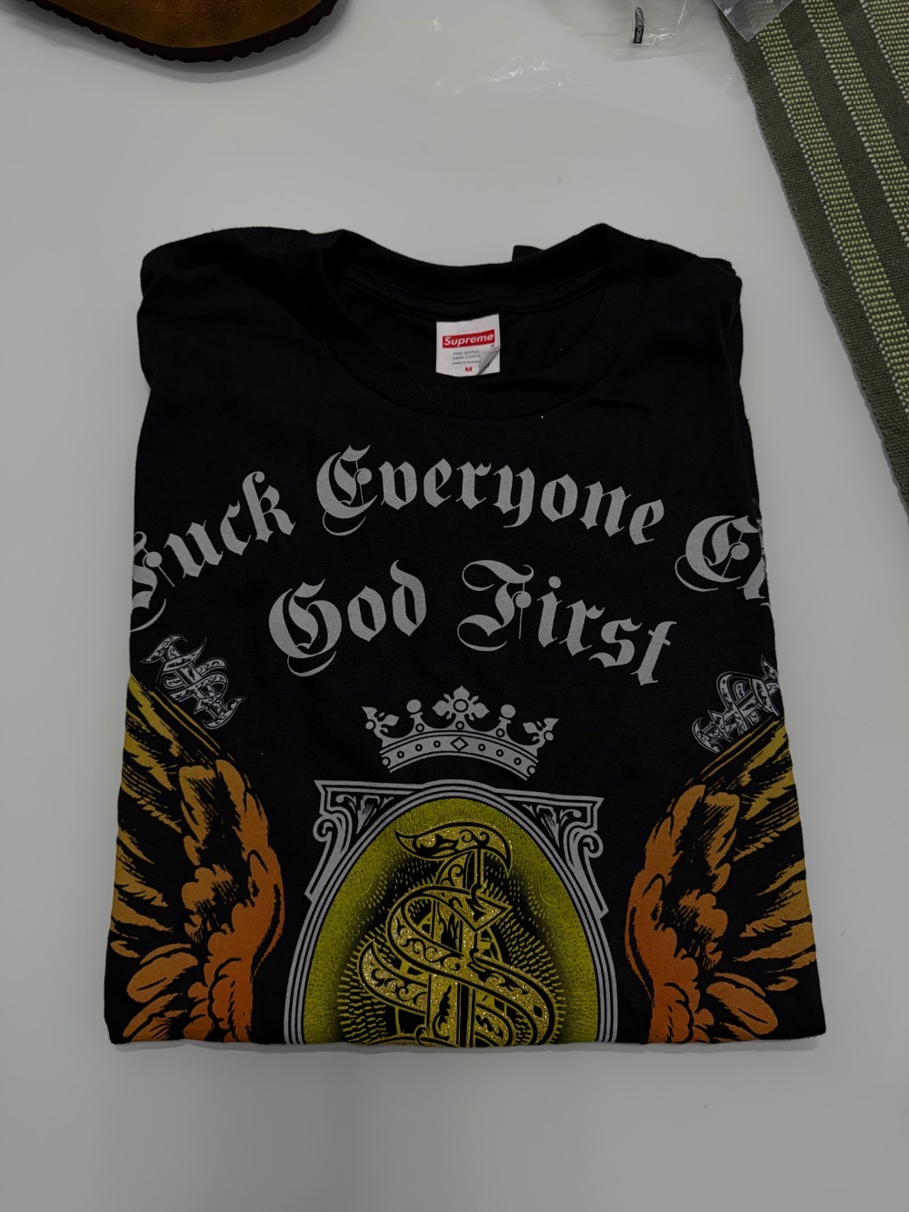 Camiseta Supreme Money Black FW26-W1 — M, Novo