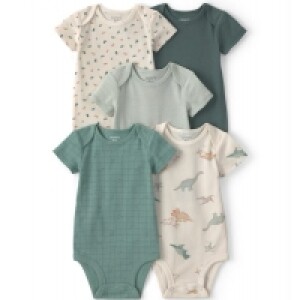 Kit Body Bebê 5 Peças Estampado Multicor Carter's