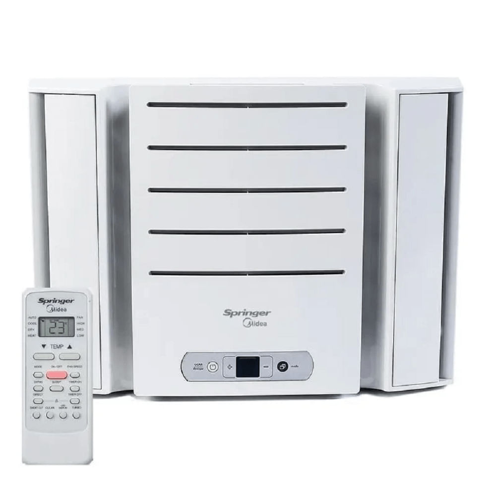 Ar Condicionado de Janela Springer Midea 7500 BTUs Frio Eletrônico QCK078RB - 127 Volts 110