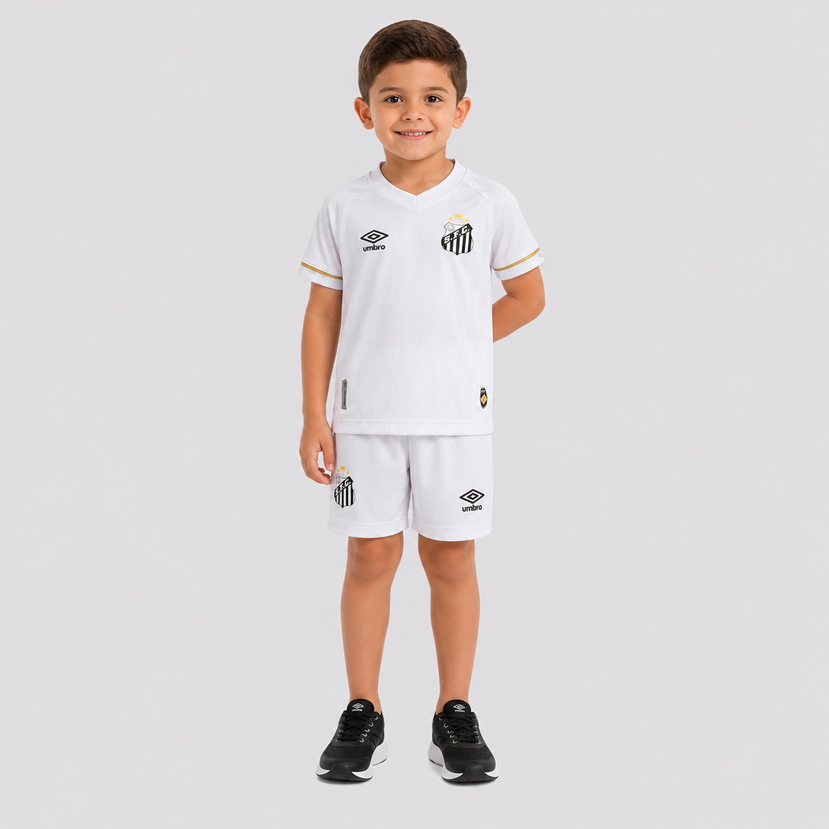 Kit Clube Infantil Umbro Santos I 2026