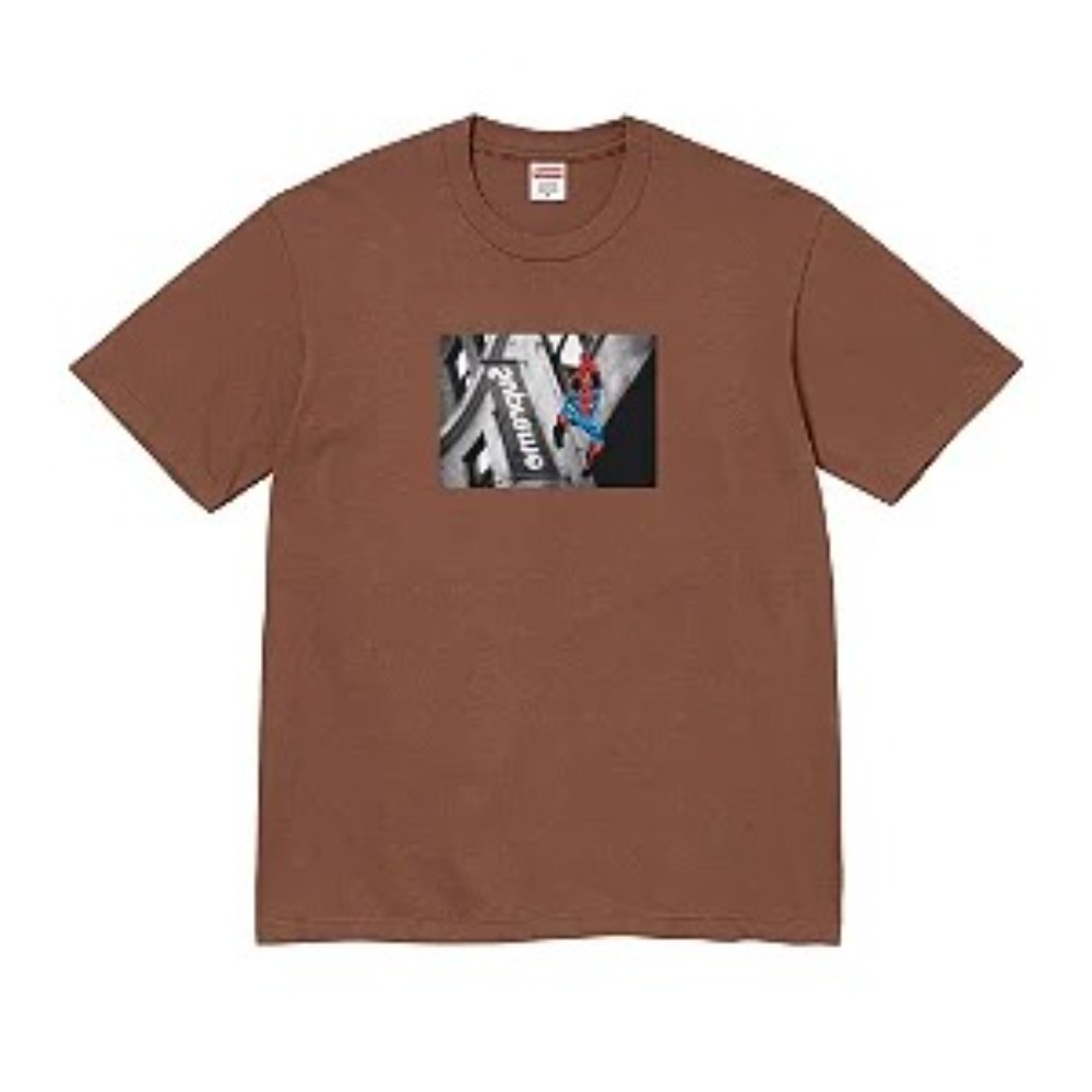 Camiseta Supreme Spider-Man Tee Brown SS26-W1 — XG, Novo