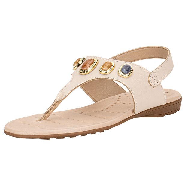 Sandália Feminina Flat Modare 7053173 NATURAL 34