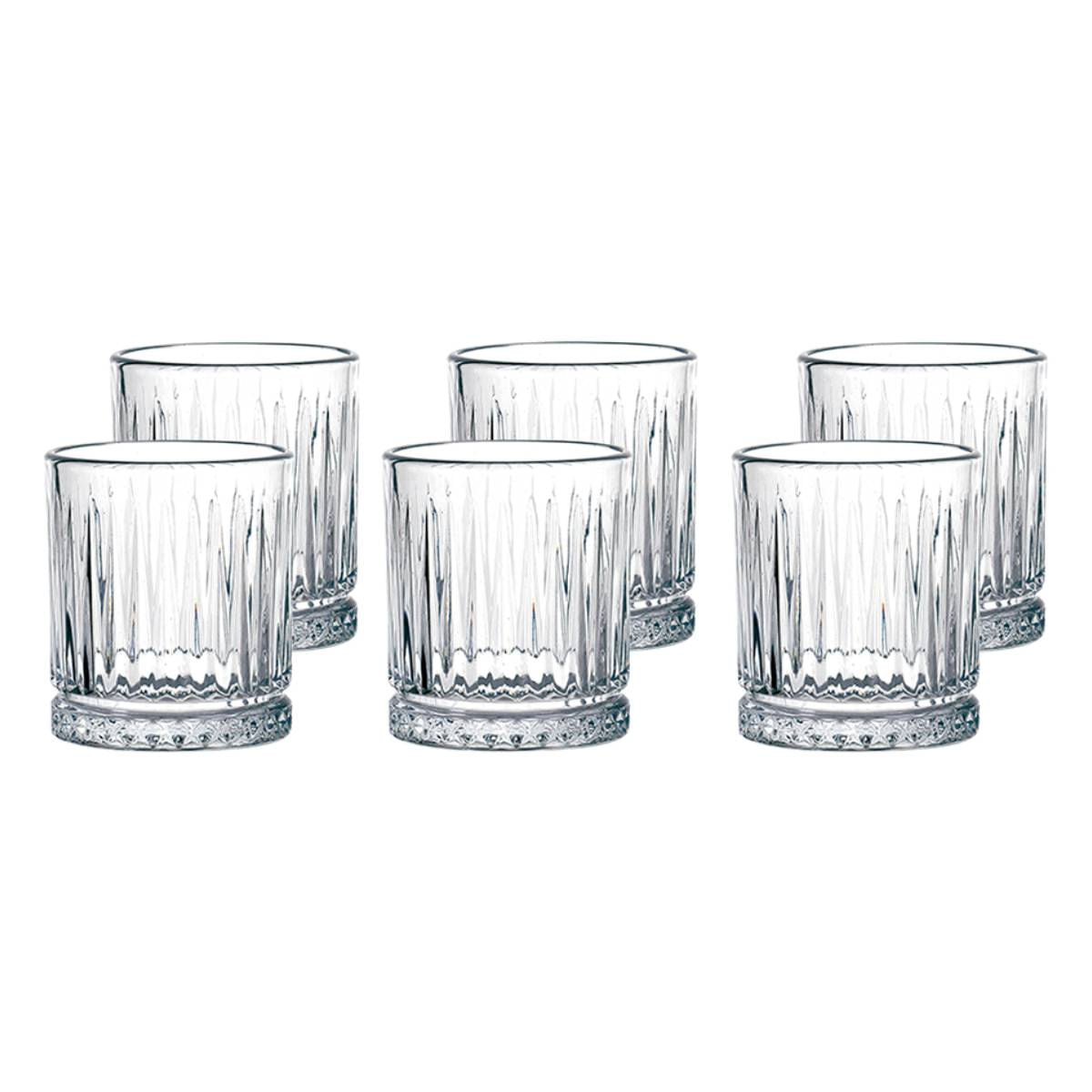 Jogo de 6 Copos de Vidro 350ml Haus Concept Gala Incolor