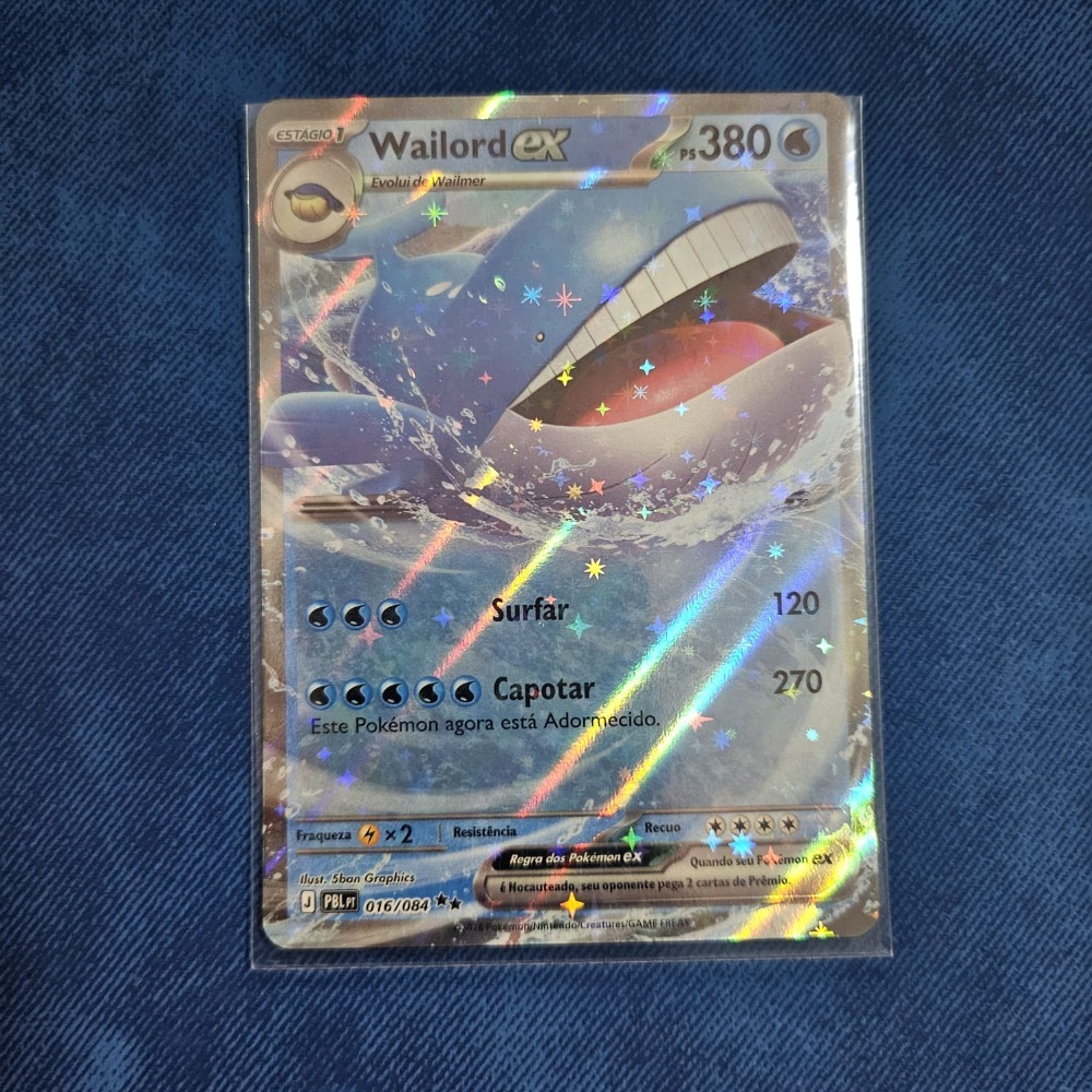 Wailord ex (16/84) Escuridão Absoluta Pokémon TCG — Near Mint, Novo