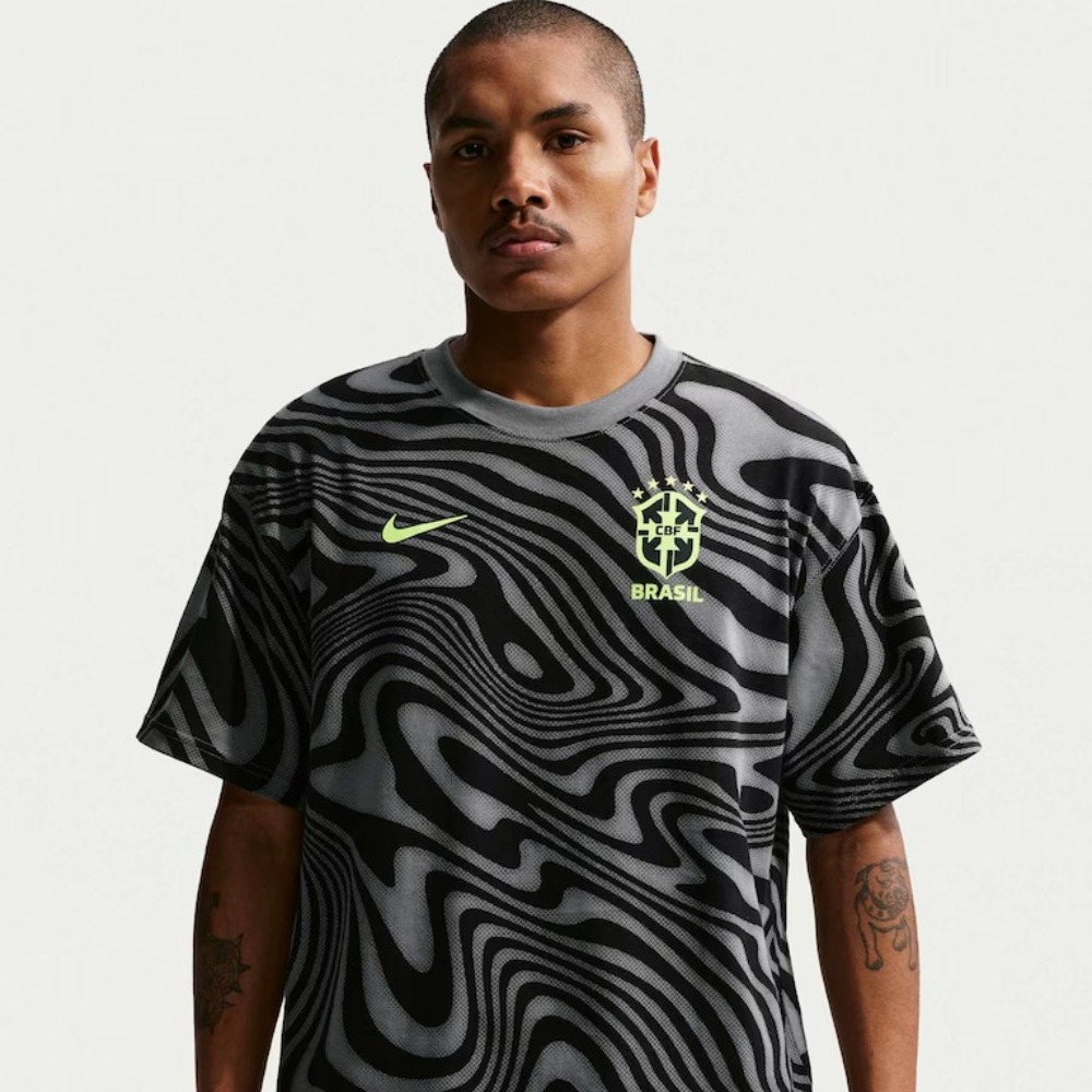 Camiseta Nike Brasil AOP Black — XXG, Novo