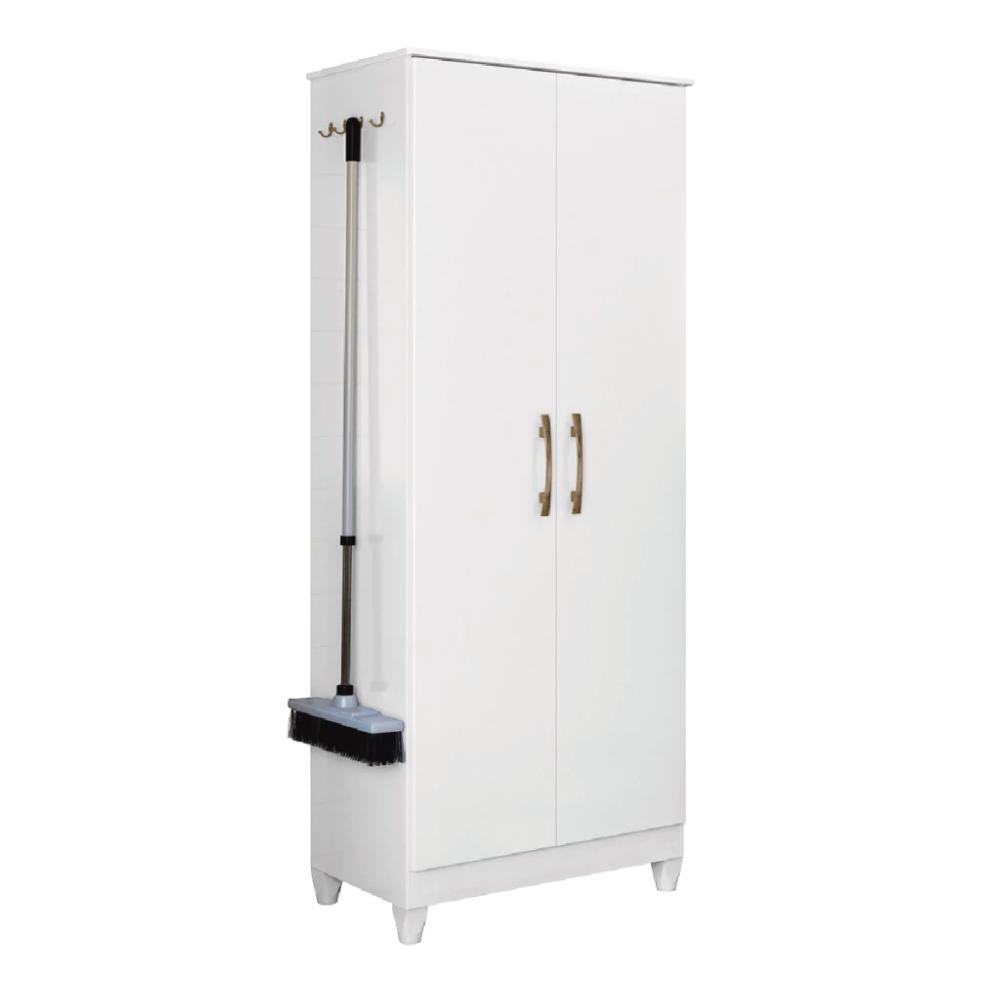 Armário Multiuso 2 Portas 4 prateleiras Jade Moval Branco