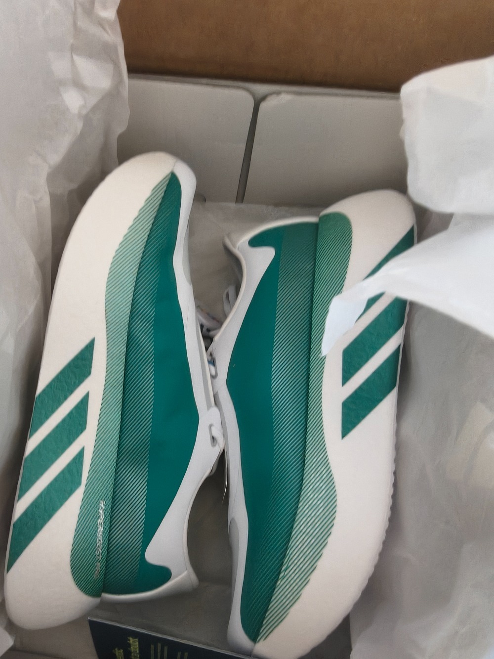 adidas Hyperboost Edge Cloud White Equipment Green Zero Metalic — 43, Novo