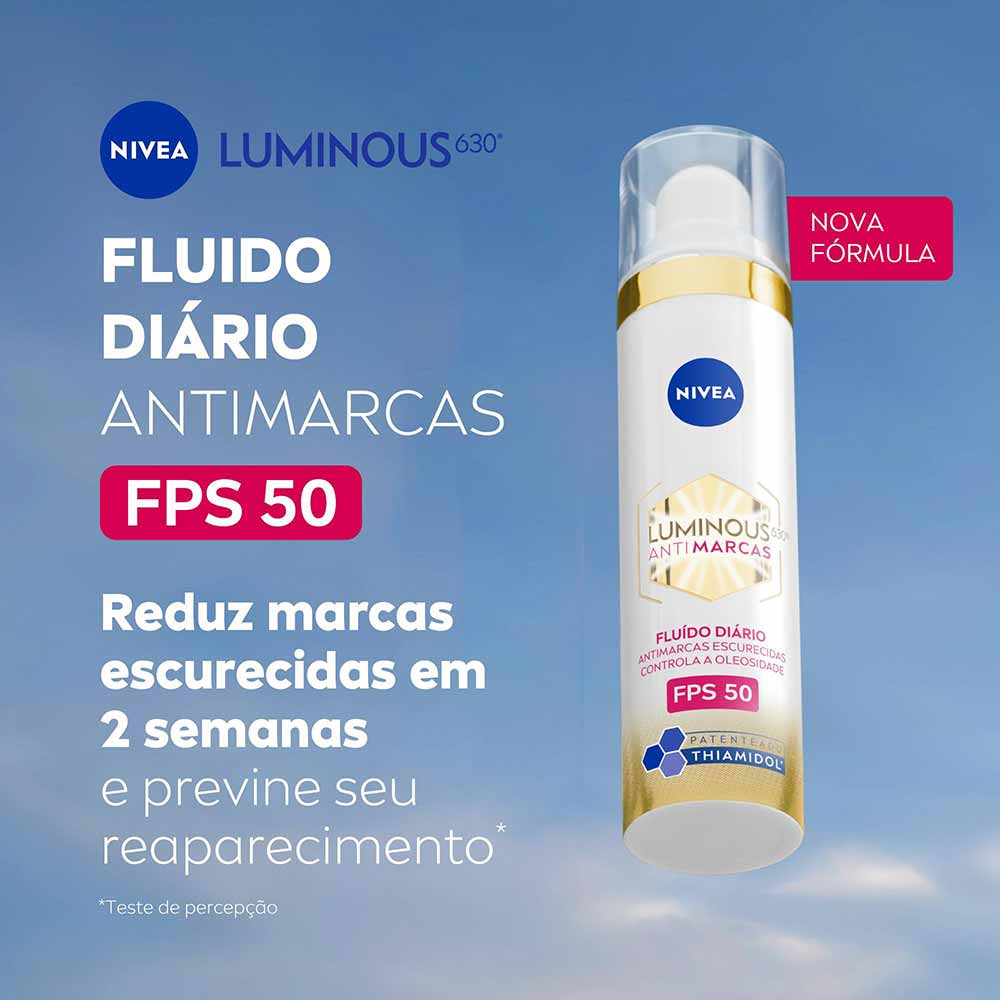 Foto 3 de NIVEA Fluido Facial Protetor Cellular Luminous 630 FPS 50 — 40ml