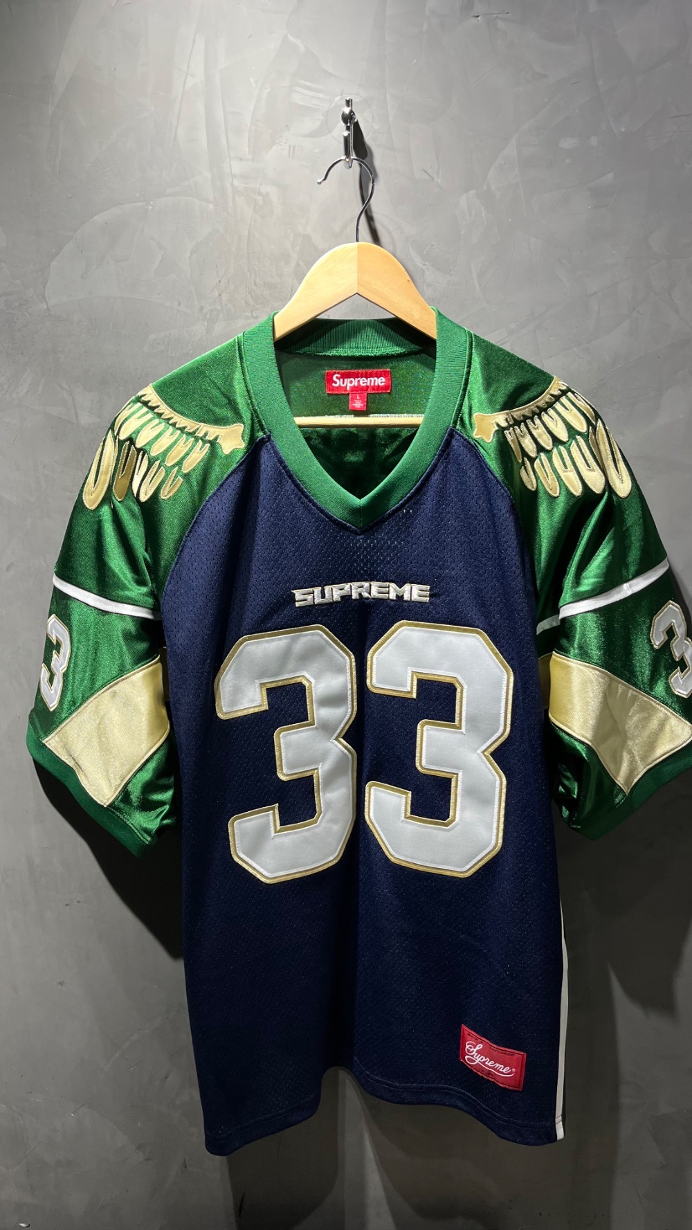 Camiseta Supreme Wings Football Jersey Navy SS26-W14 — G, Novo