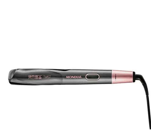 Prancha Alisadora Mondial Grey Rose Twist Bivolt
