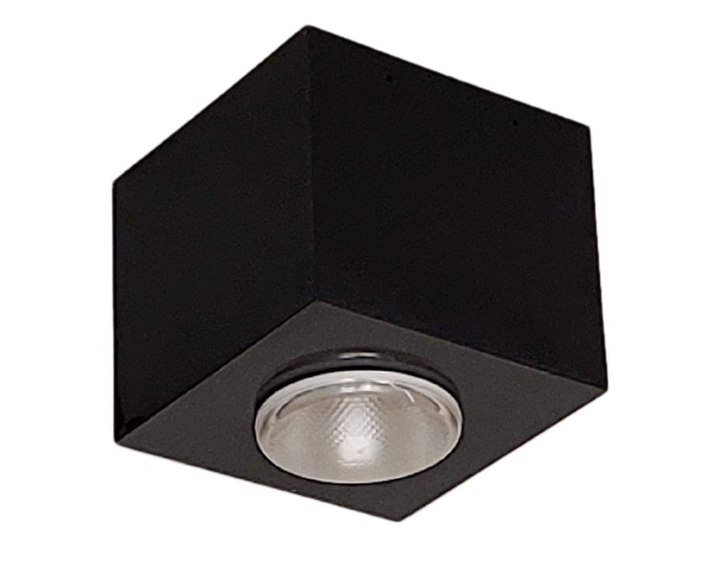 Plafon Para 1 Lâmpada Soquete E-27 Preto Tualux