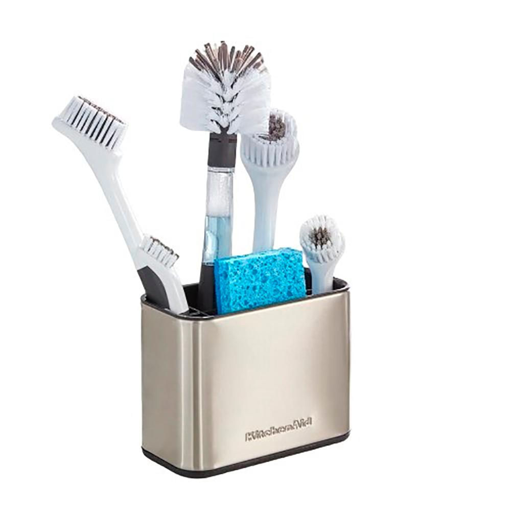 Porta Escova Esponja de Pia Inox Cozinha KitchenAid