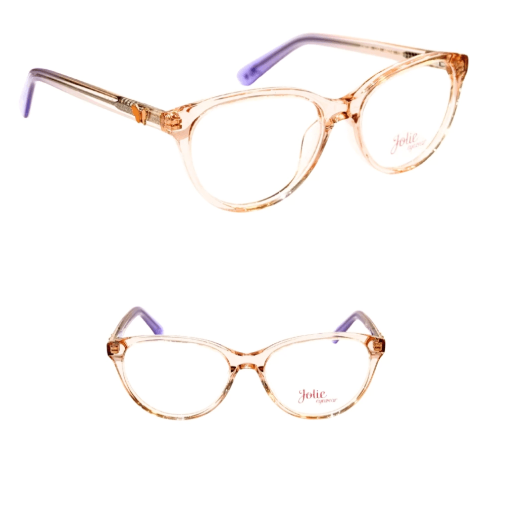 Armação de Óculos de Grau Jolie JO6136 Feminino Gatinho Acetato Nude