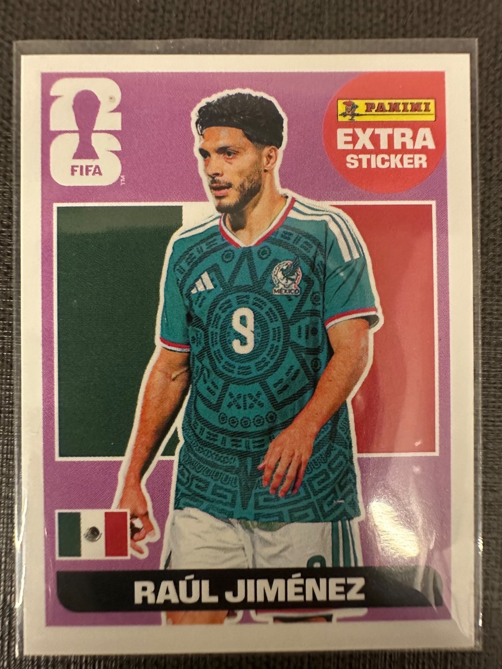 Figurinha Panini Raúl Jiménez Legend Roxo FIFA World Cup 2026 — Único, Novo