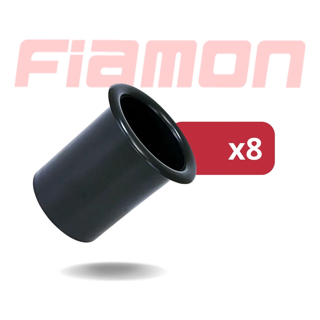 Kit 8 Aero Dutos 4 Fiamon Plástico - Preto