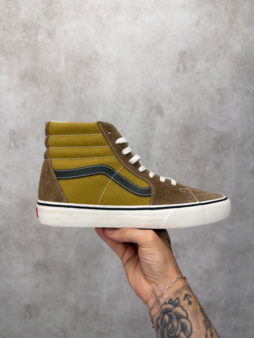 Vans Sk8-hi Suede Pop Canvas Brown — 40 / 41, Novo