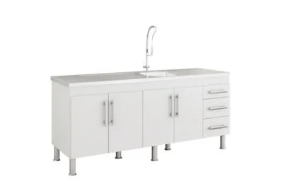 BALCAO COZINHA FLEX 1,74 MT BRANCO MGM *FORA DE LINHA*