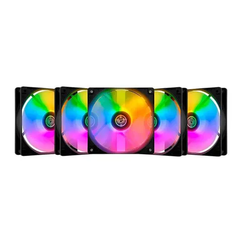 Kit 5x Ventoinhas TGT Striker Rainbow 5x120mm