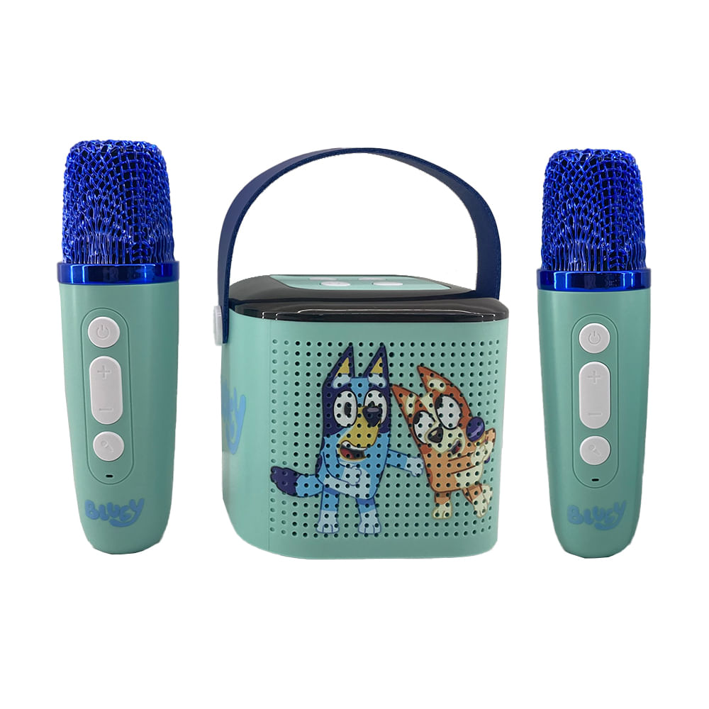 Caixa de Som Bluetooth Karaokê Bluey