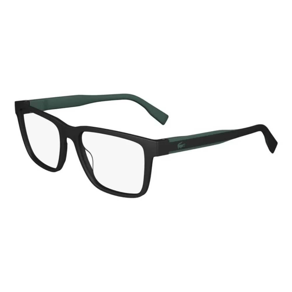 Foto 2 de Armação de Óculos de Grau Lacoste 6010M Masculino Retangular Acetato Preto