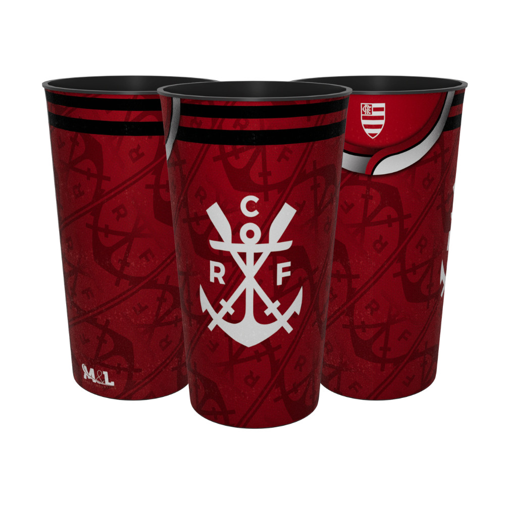 Copo Flamengo Manto 3 2026 Oficial 550 ML