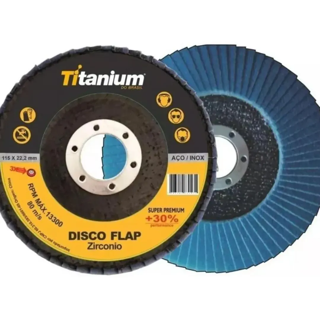 DISCO FLAP POWER CURVO ZIRCÔNIO 4.1/2 TITANIUM