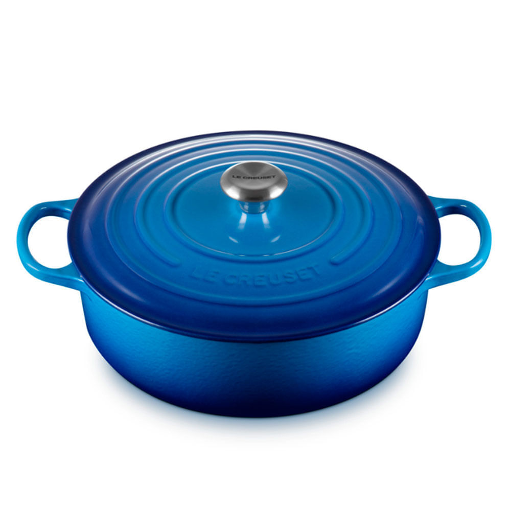 Panela Risoto Signature 30 cm Azul Azure Blue Le Creuset