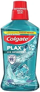 Enxaguante Bucal Colgate Plax Ice Infinity, 500ml